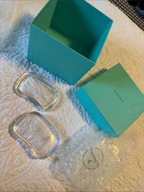Vintage- Tiffany & Co. Crystal Elsa Peretti Bean Trinket Dish